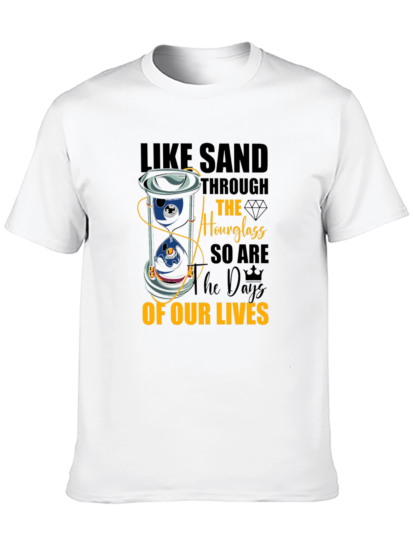 Hourglass of Our Lives Graphic Tee - Black