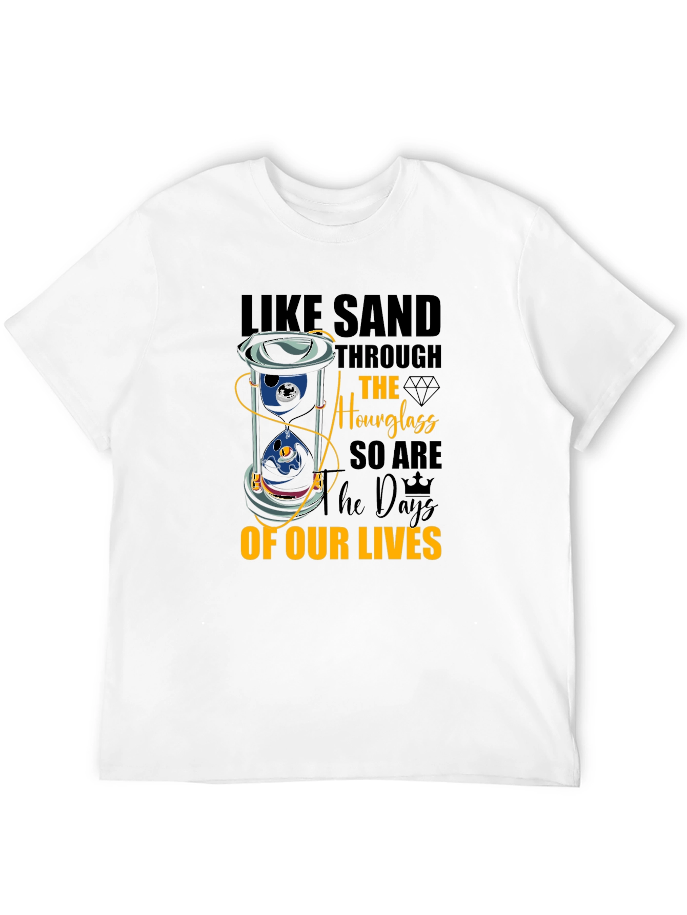 Hourglass of Our Lives Graphic Tee - Black