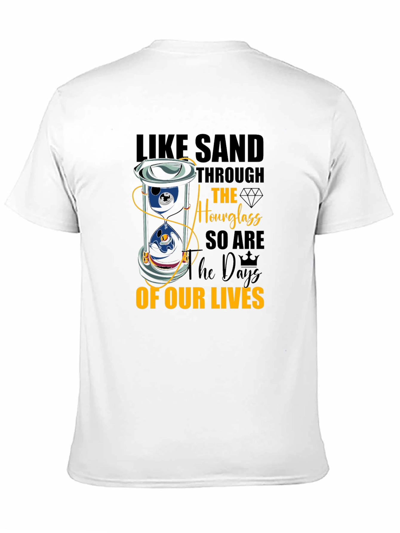 Hourglass of Our Lives Graphic Tee - Black