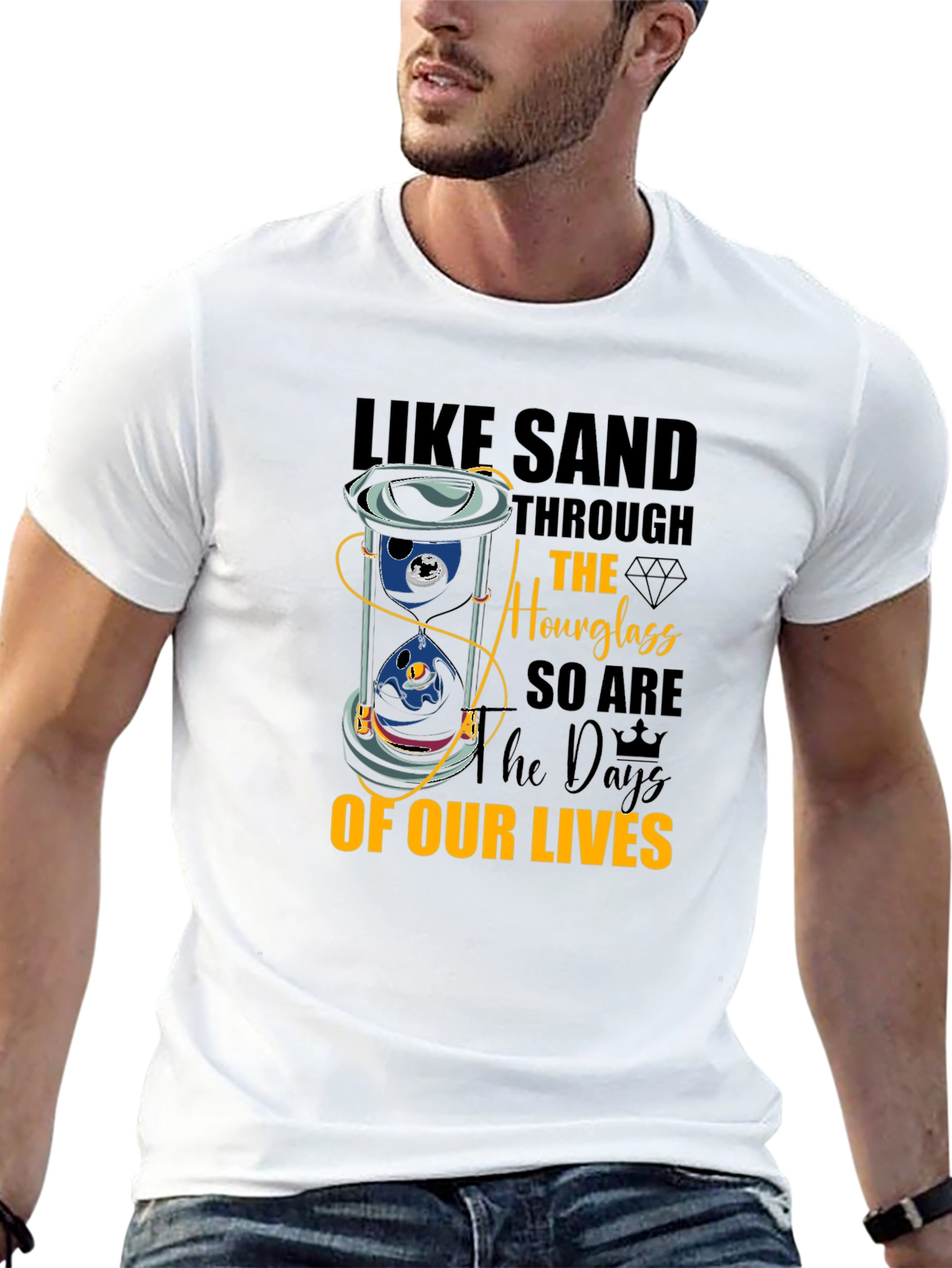 Hourglass of Our Lives Graphic Tee - Black