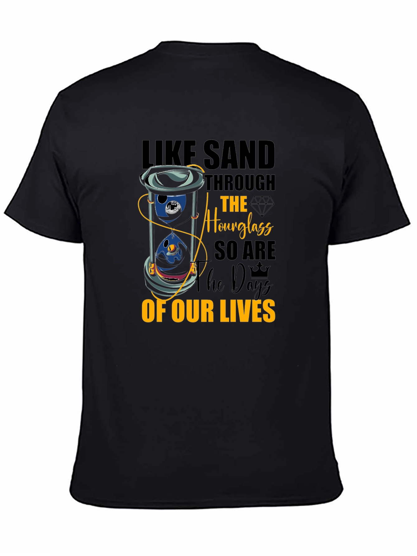 Hourglass of Our Lives Graphic Tee - Black