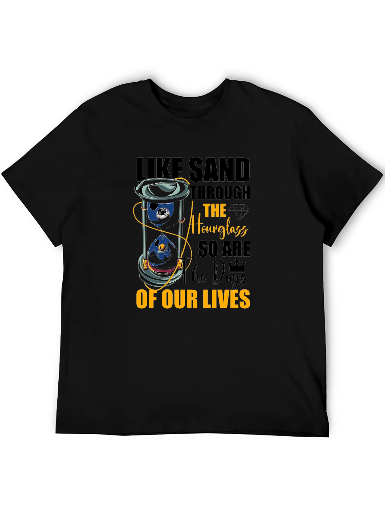 Hourglass of Our Lives Graphic Tee - Black