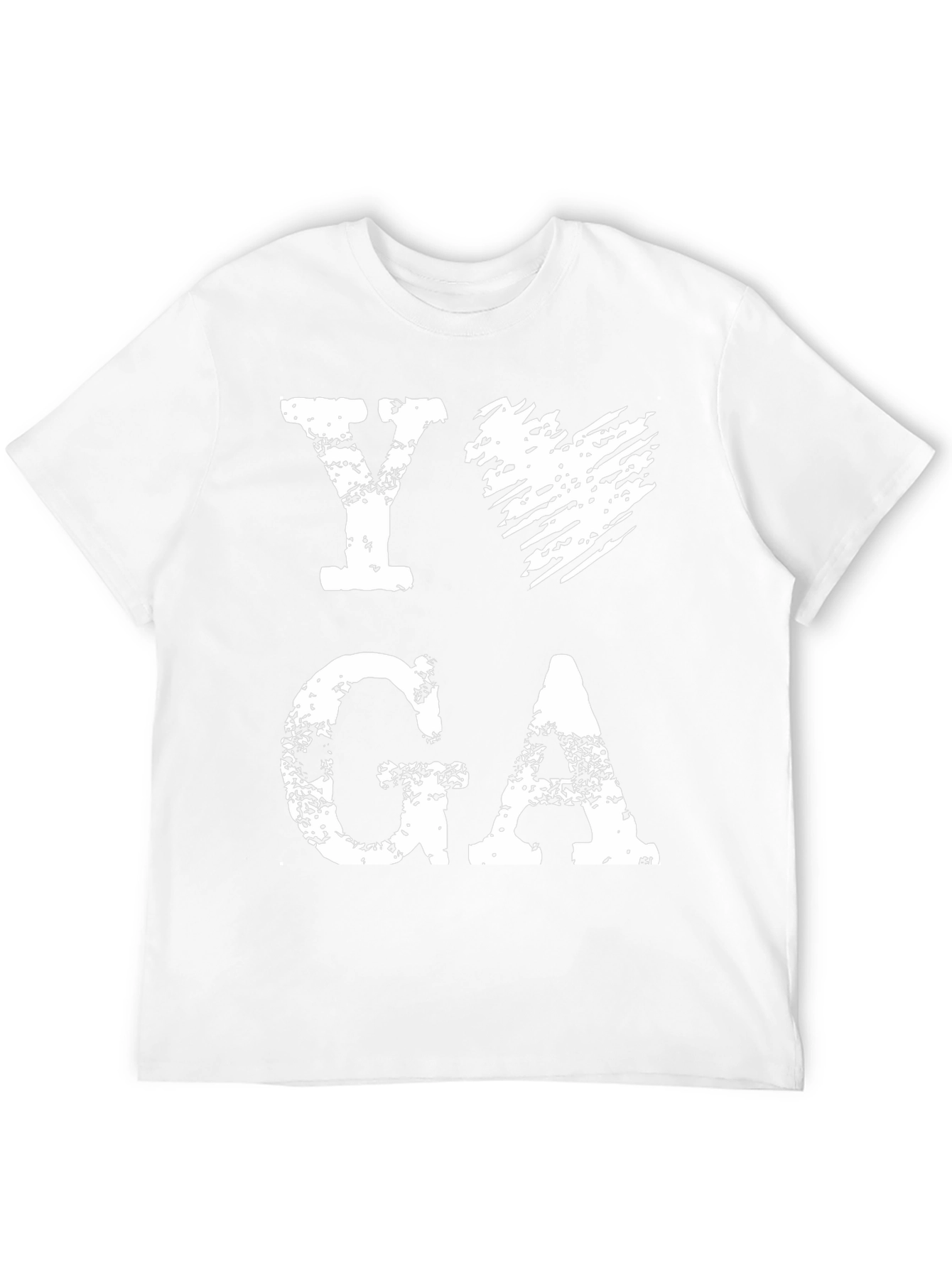 I Heart Yoga Graphic T-Shirt - Black
