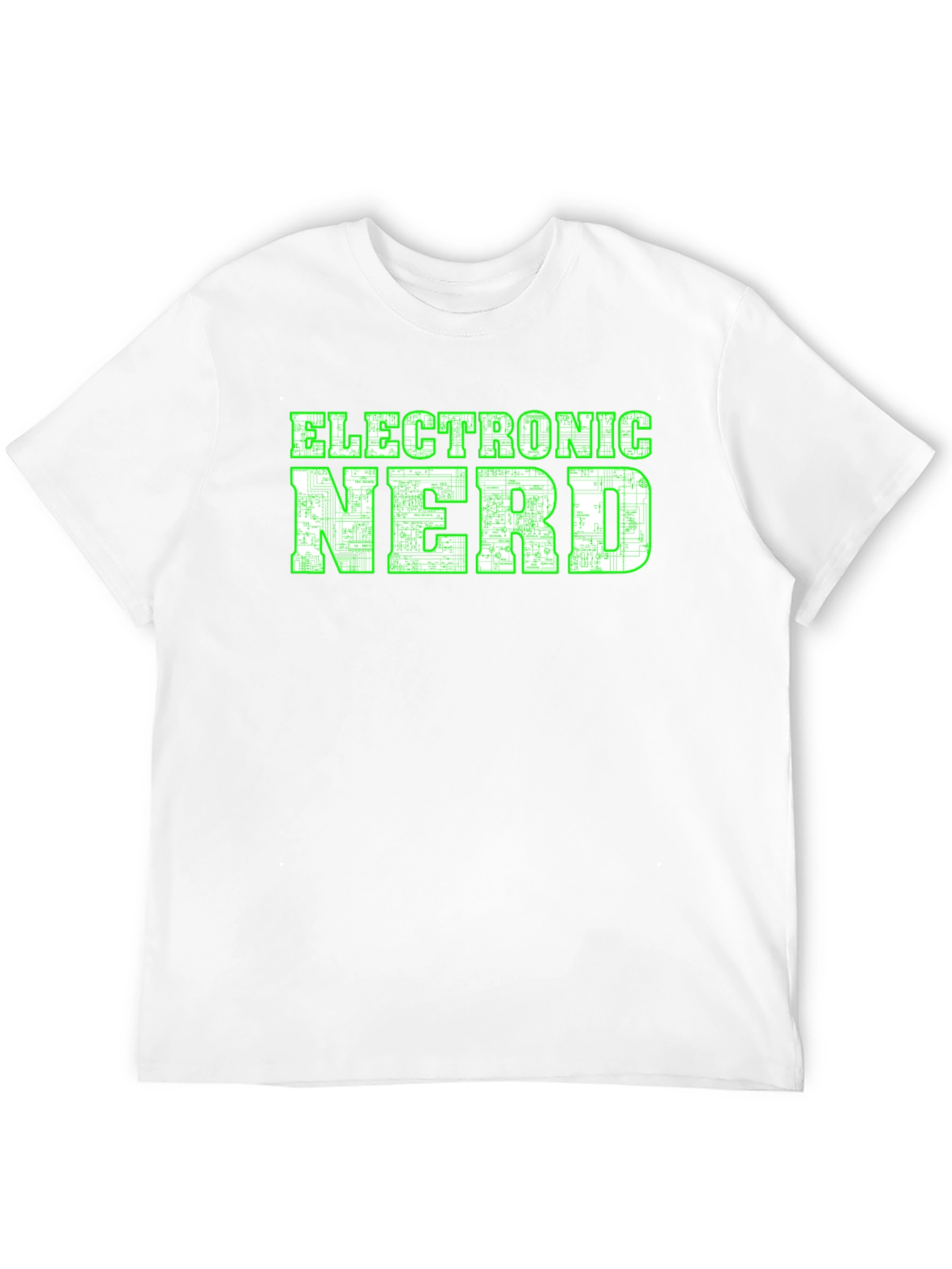 Electronic Nerd Graphic T-Shirt - Black
