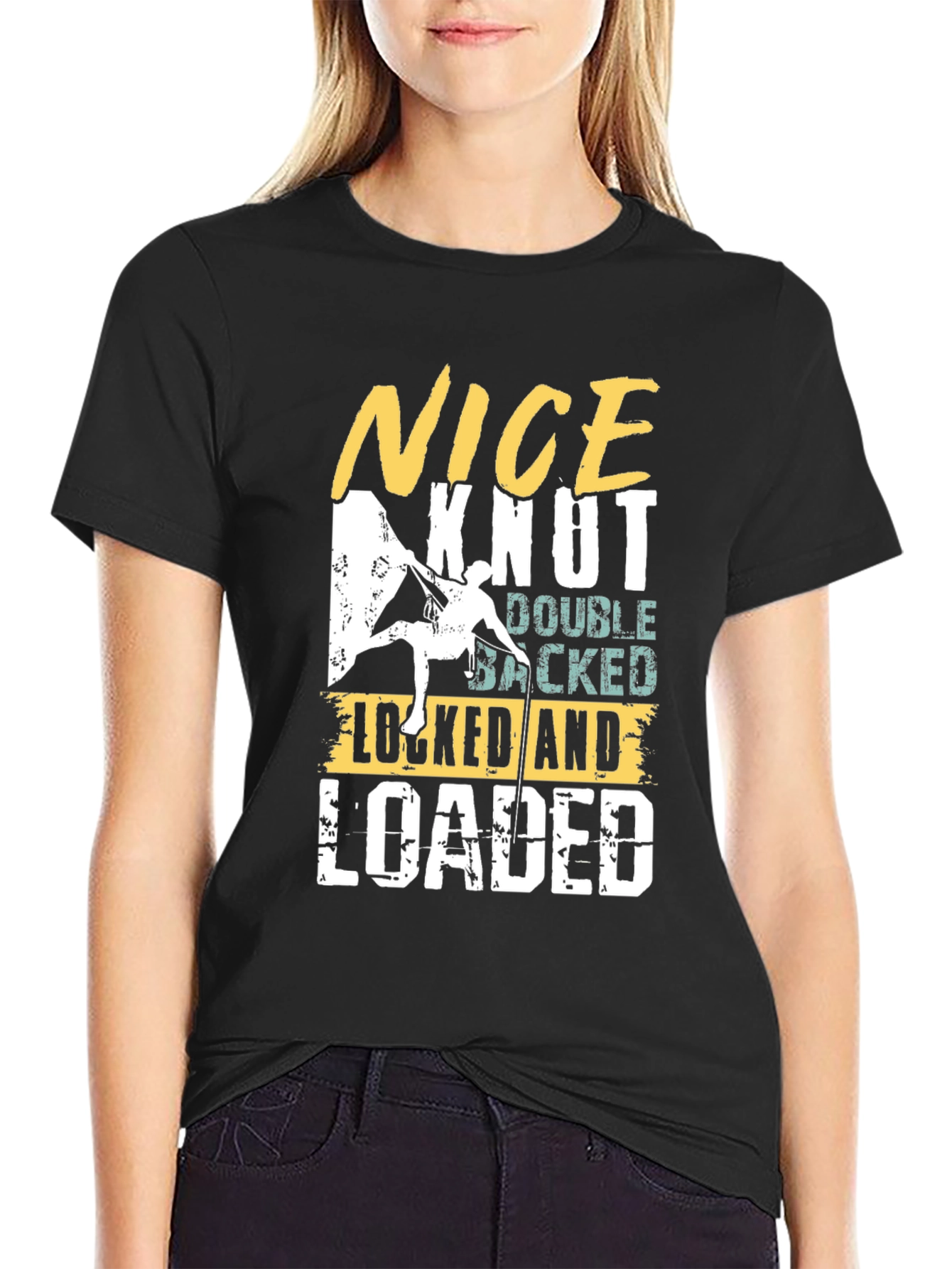 Nice Knot Climbing T-Shirt | Locked and Loaded