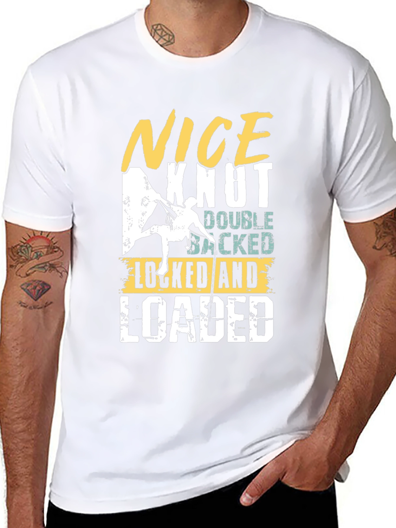 Nice Knot Climbing T-Shirt | Locked and Loaded