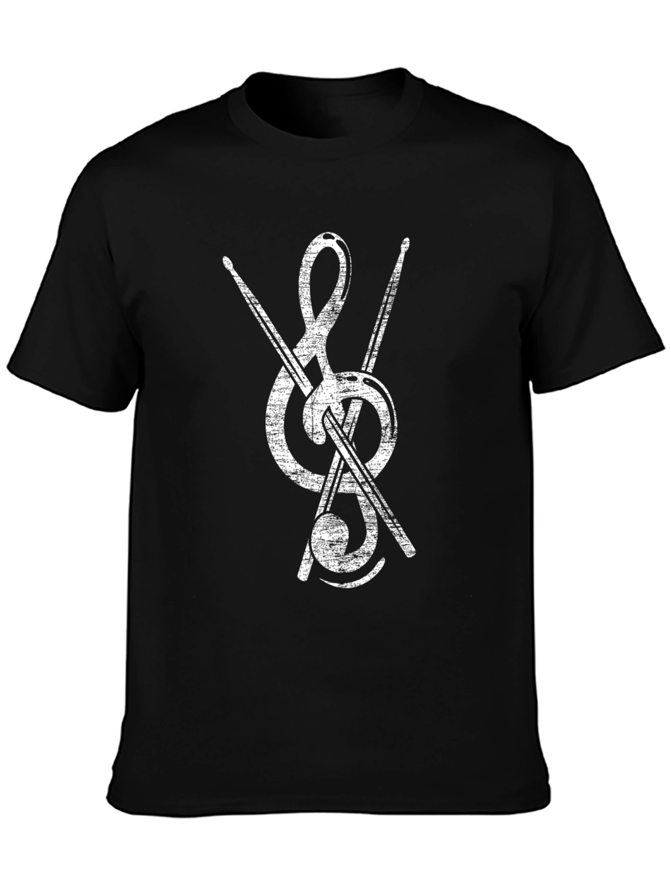 Music Treble Clef Drummer T-Shirt