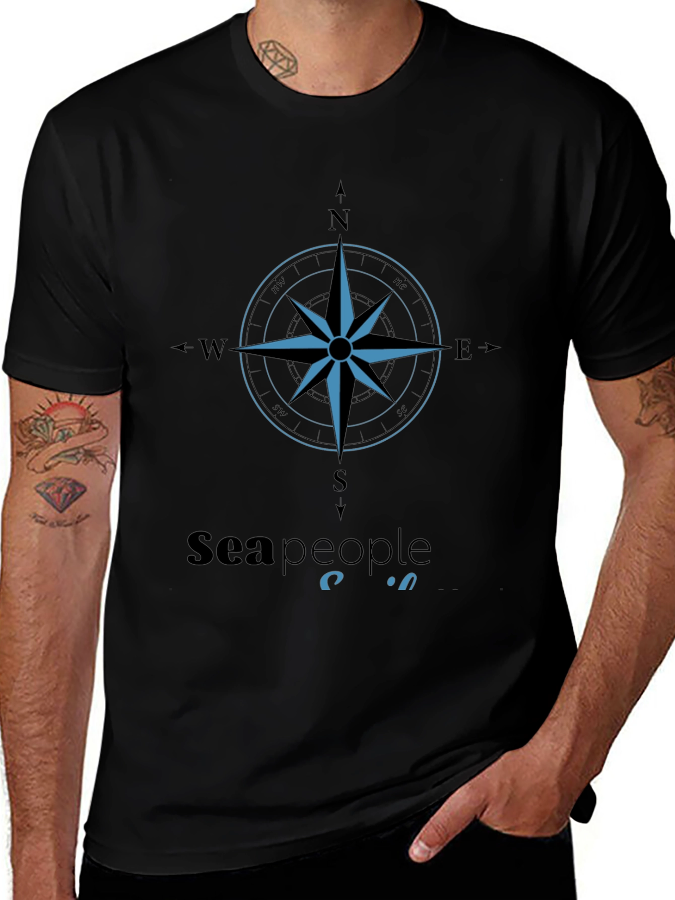 Sea People Compass Graphic Tee