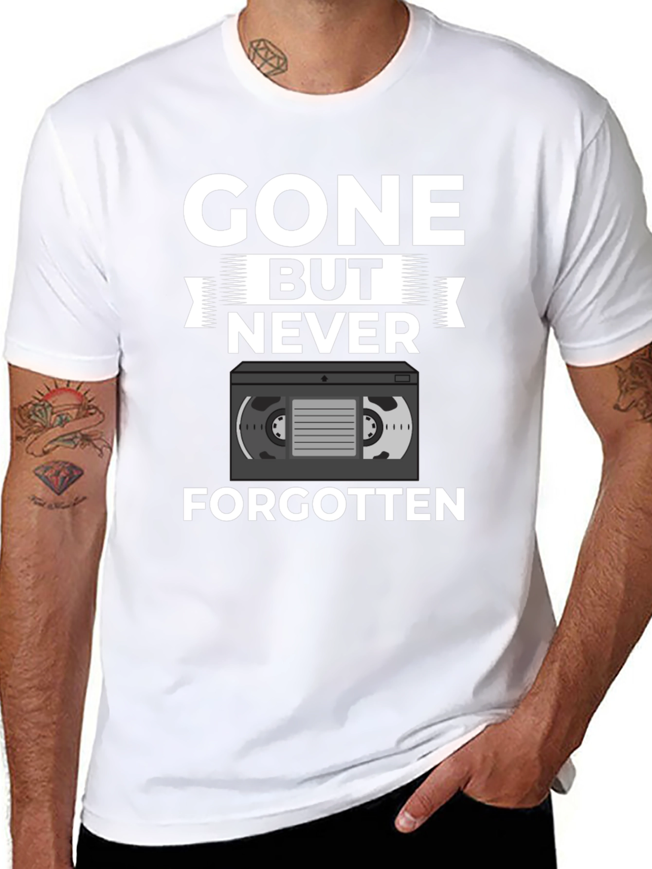 Gone But Never Forgotten VHS Tape T-Shirt