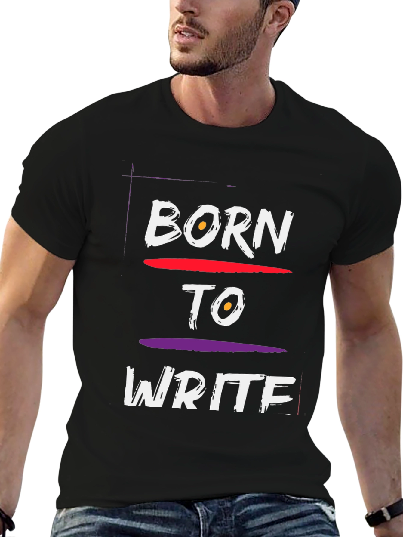 Born to Write Black T-Shirt