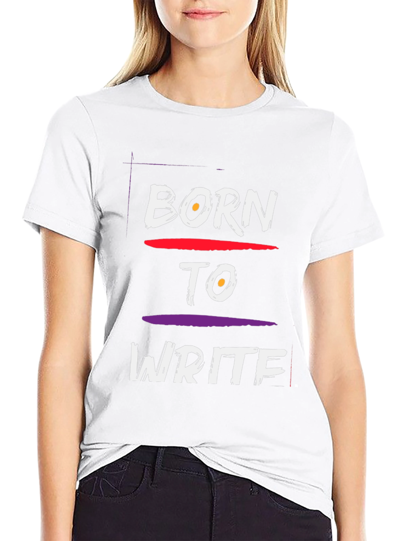 Born to Write Black T-Shirt