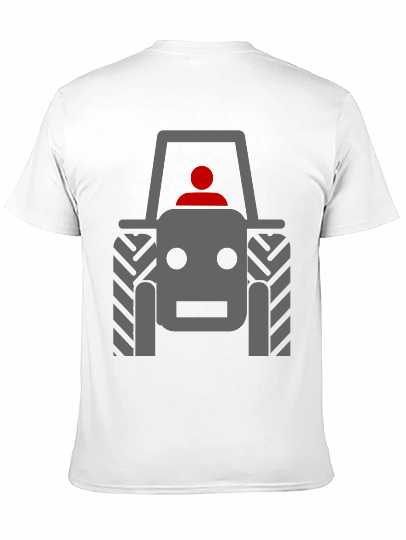 Tractor Graphic Tee - Black Cotton Comfort