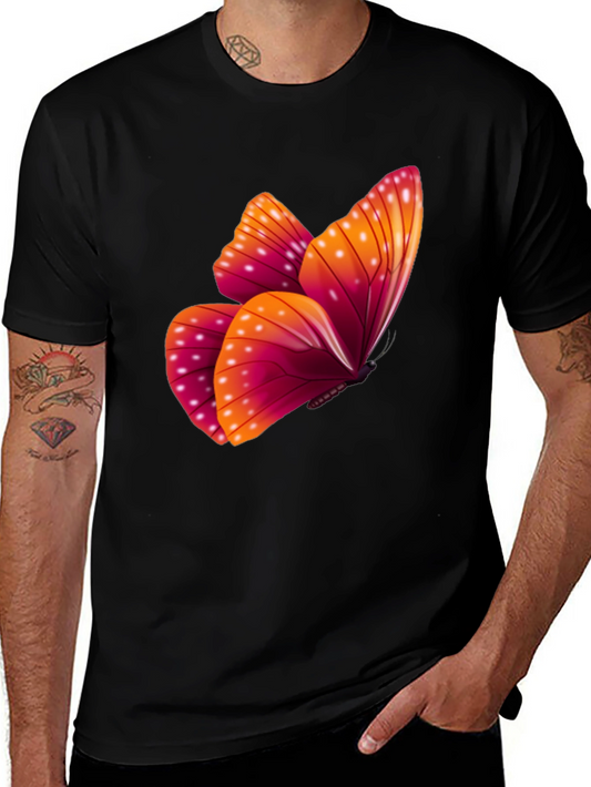 Butterfly Graphic Black T-Shirt