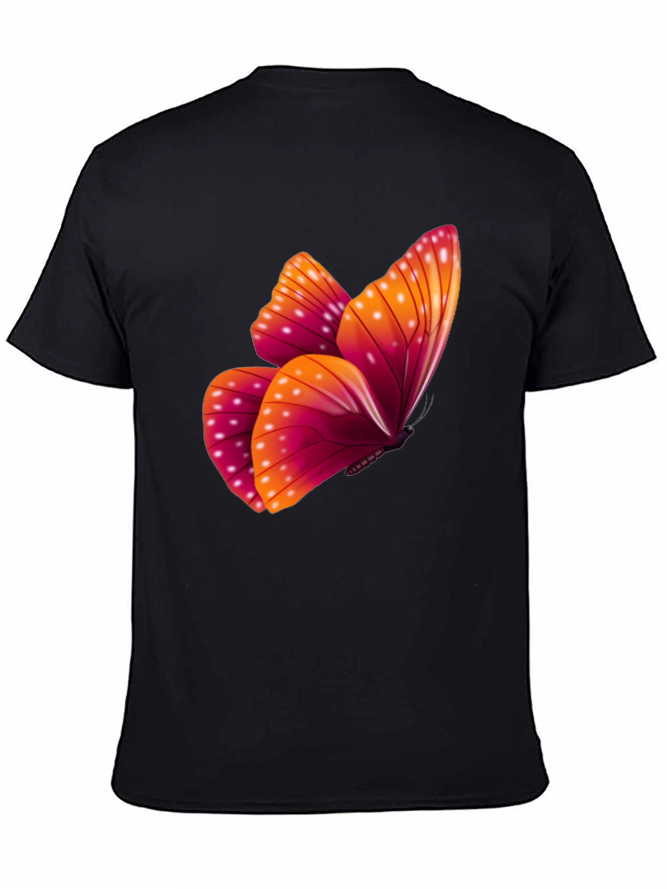 Butterfly Graphic Black T-Shirt