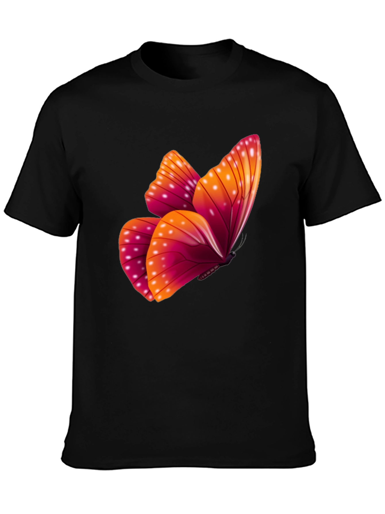 Butterfly Graphic Black T-Shirt