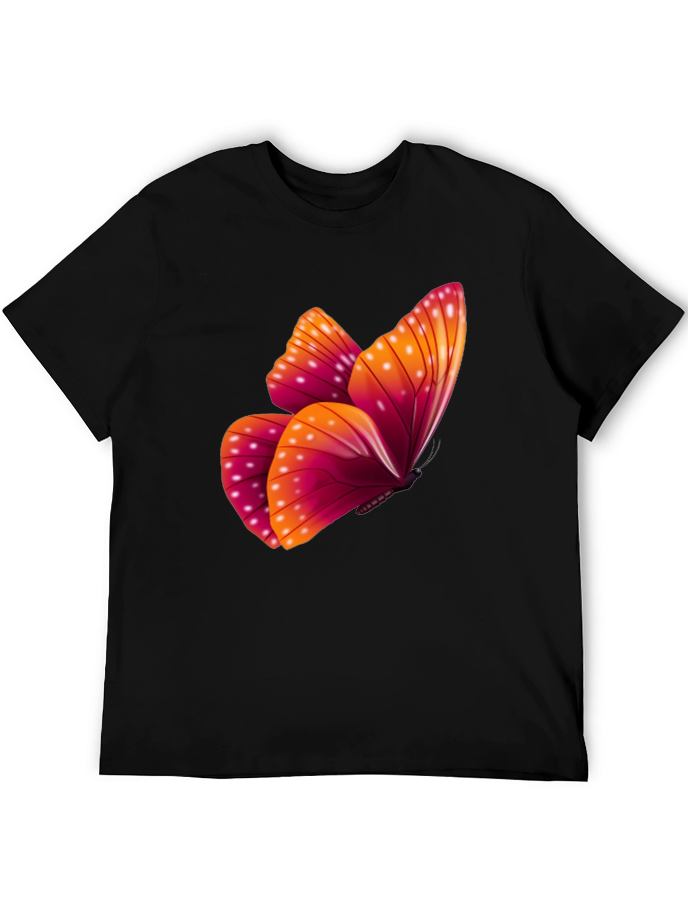 Butterfly Graphic Black T-Shirt
