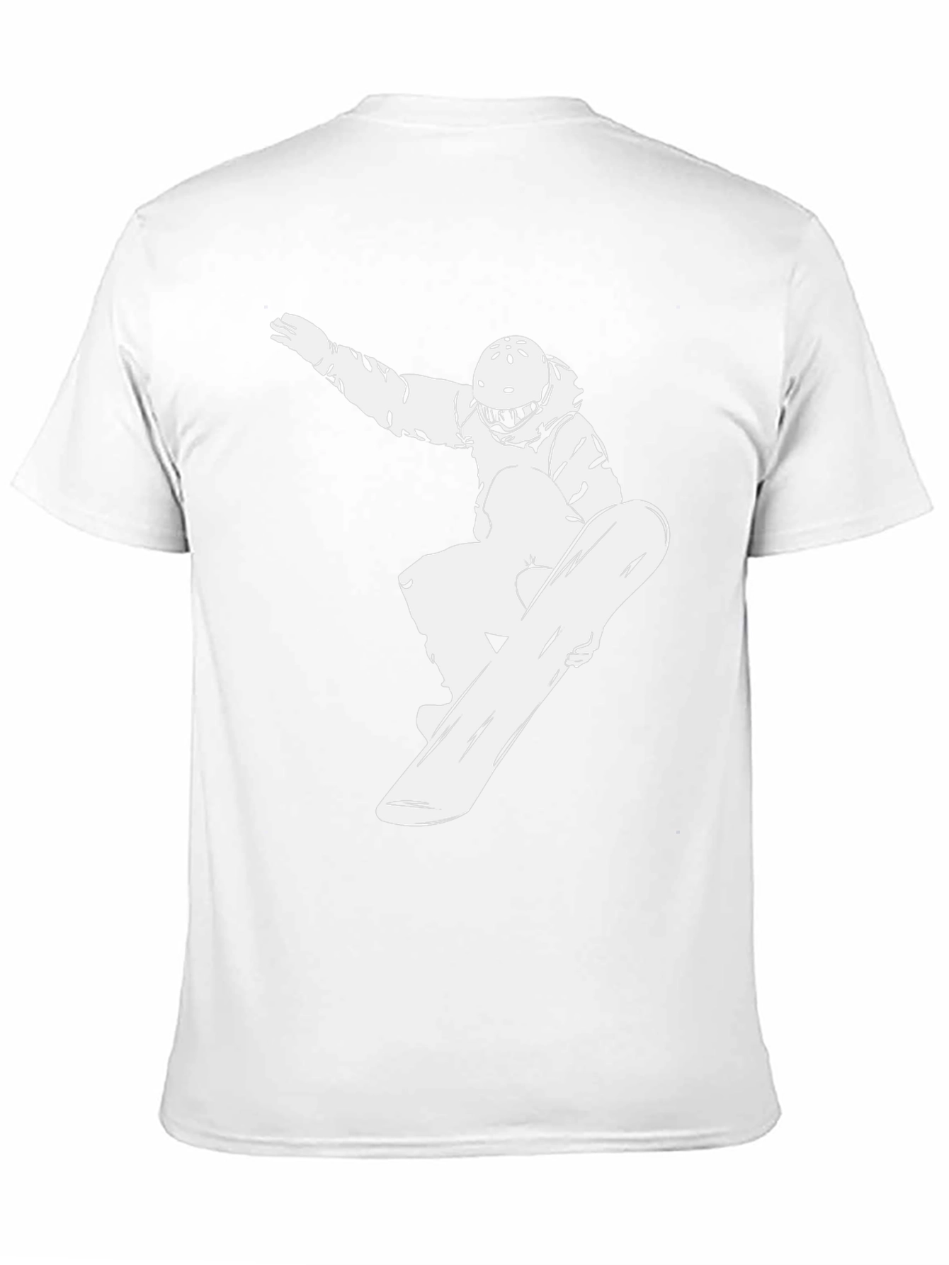Cool Snowboarder Graphic Black T-Shirt
