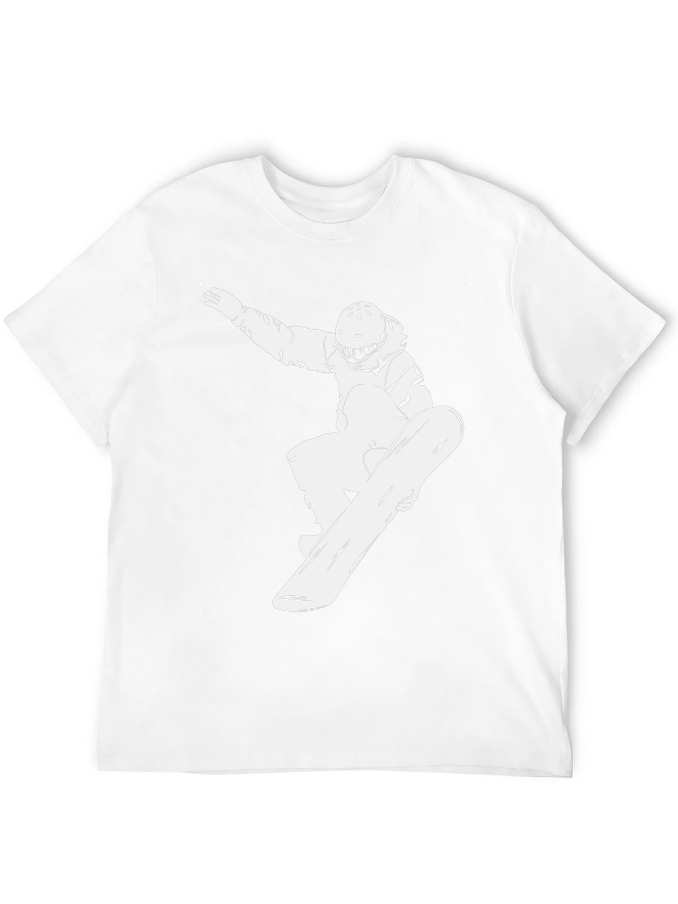 Cool Snowboarder Graphic Black T-Shirt