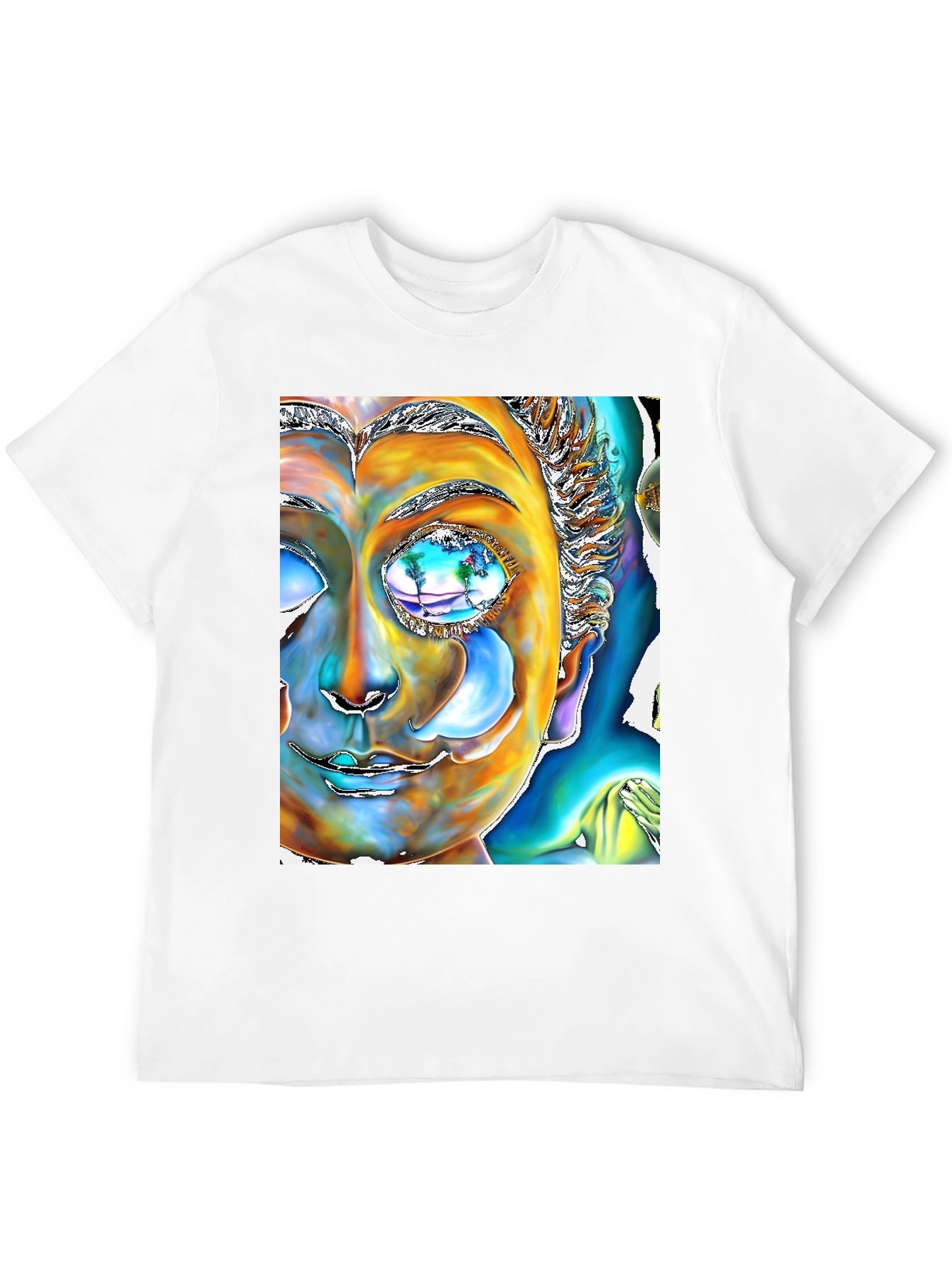 Abstract Buddha Graphic Tee