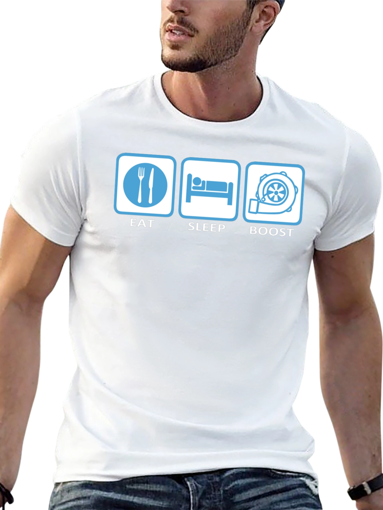 Eat Sleep Boost T-Shirt - Car Enthusiast Apparel
