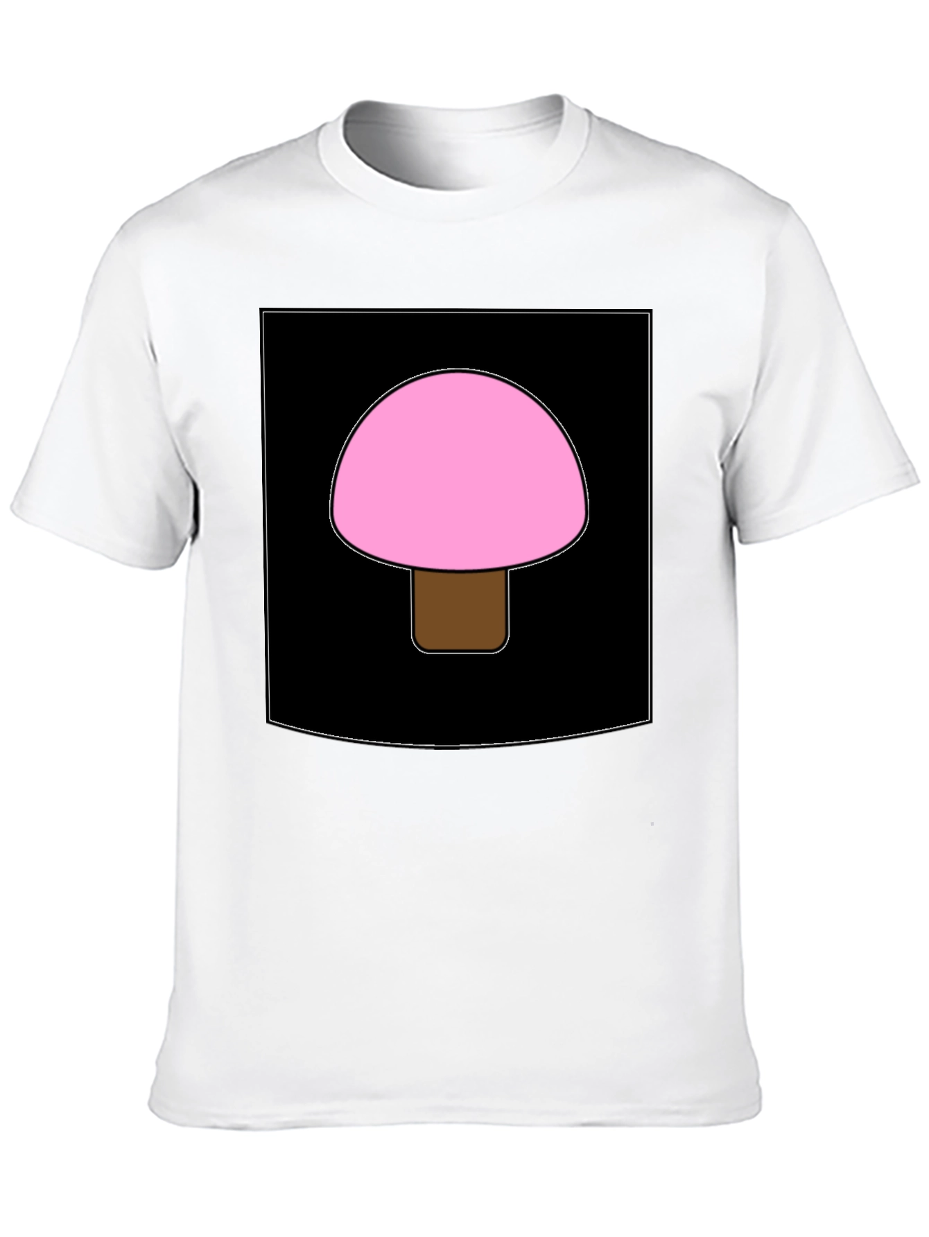 Pink Mushroom Graphic Tee - Unique Design