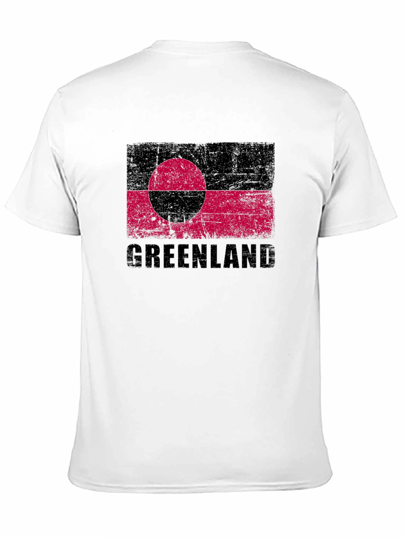 Greenland Flag T-Shirt - Distressed Graphic Tee
