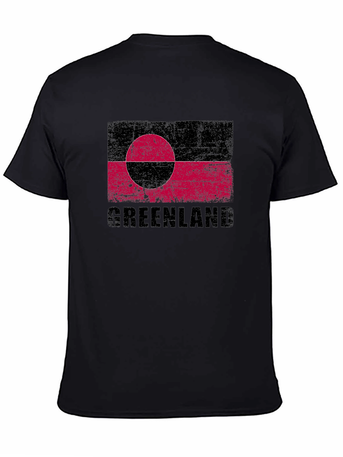 Greenland Flag T-Shirt - Distressed Graphic Tee