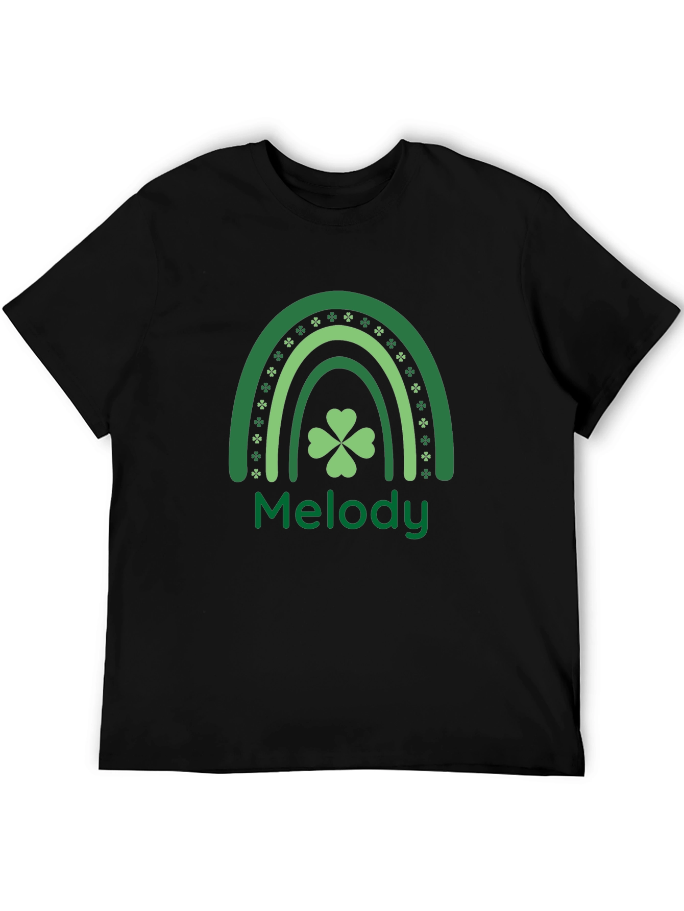 Melody St. Patricks Day Rainbow Clover T-Shirt