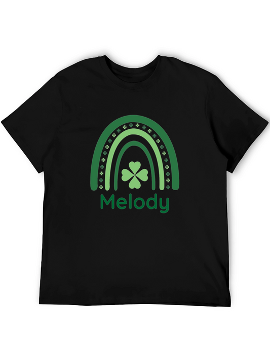 Melody St. Patricks Day Rainbow Clover T-Shirt