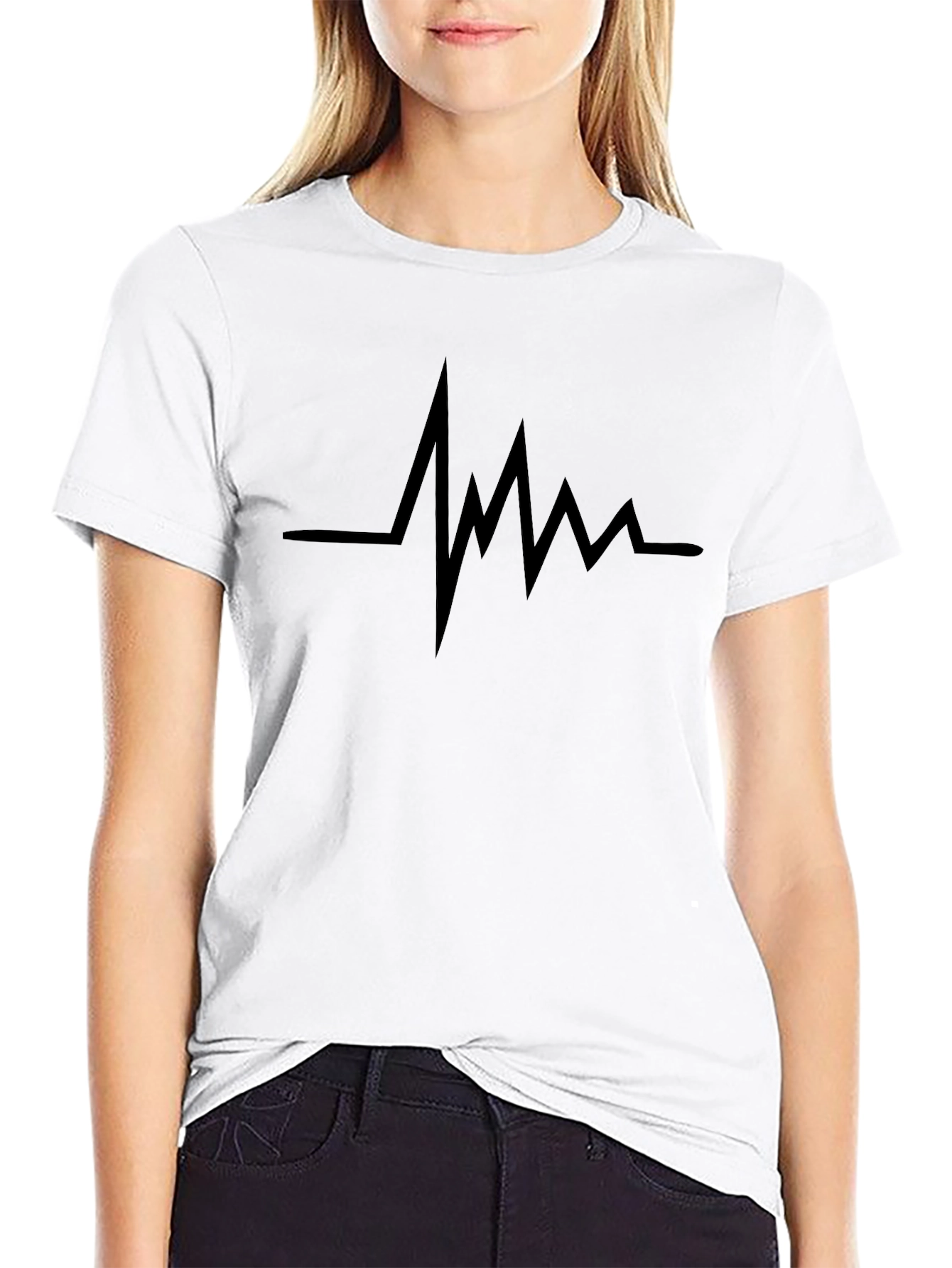 Pulse Wave Black Graphic Tee