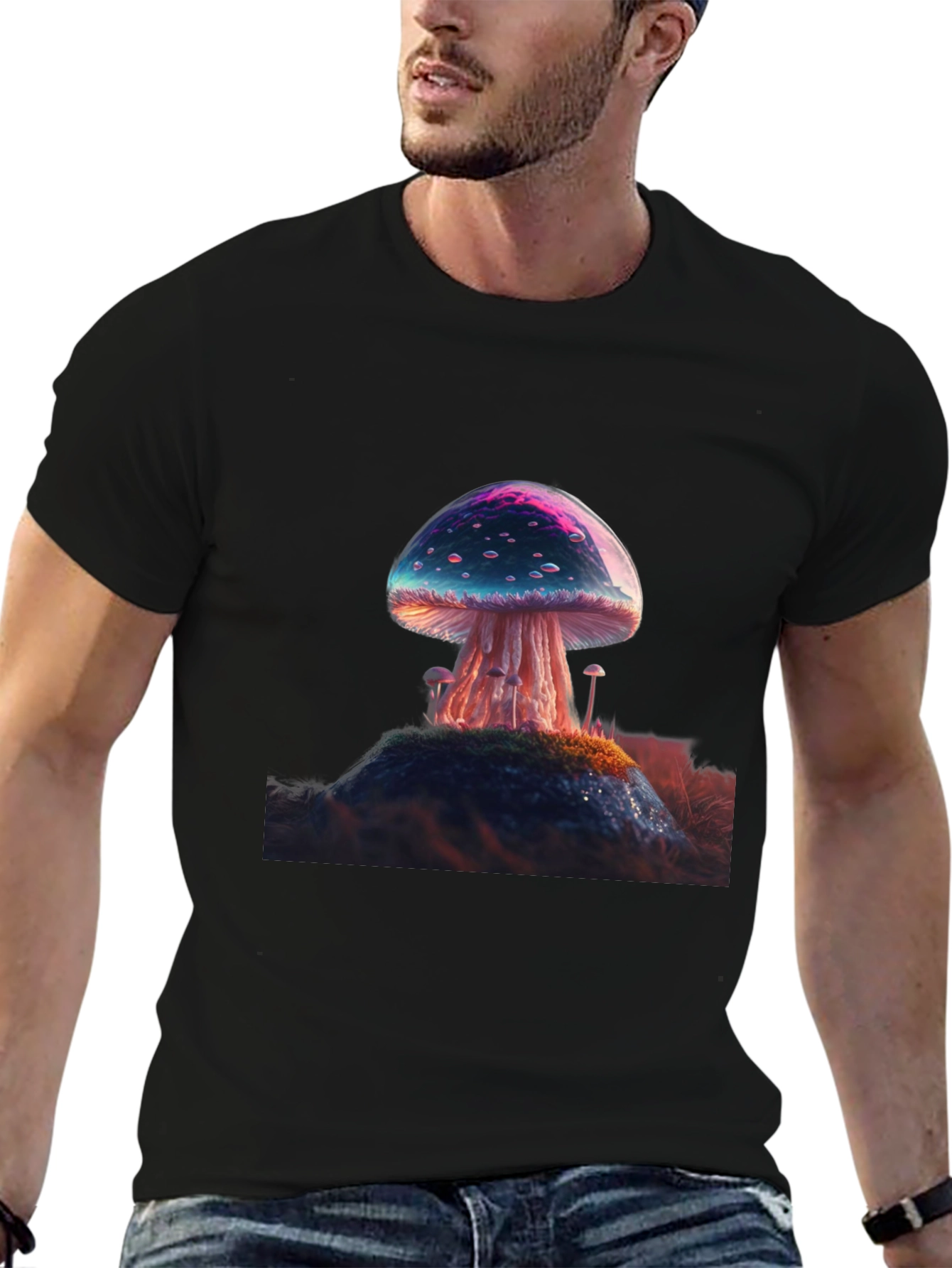 Mushroom Graphic Tee - Unique Design