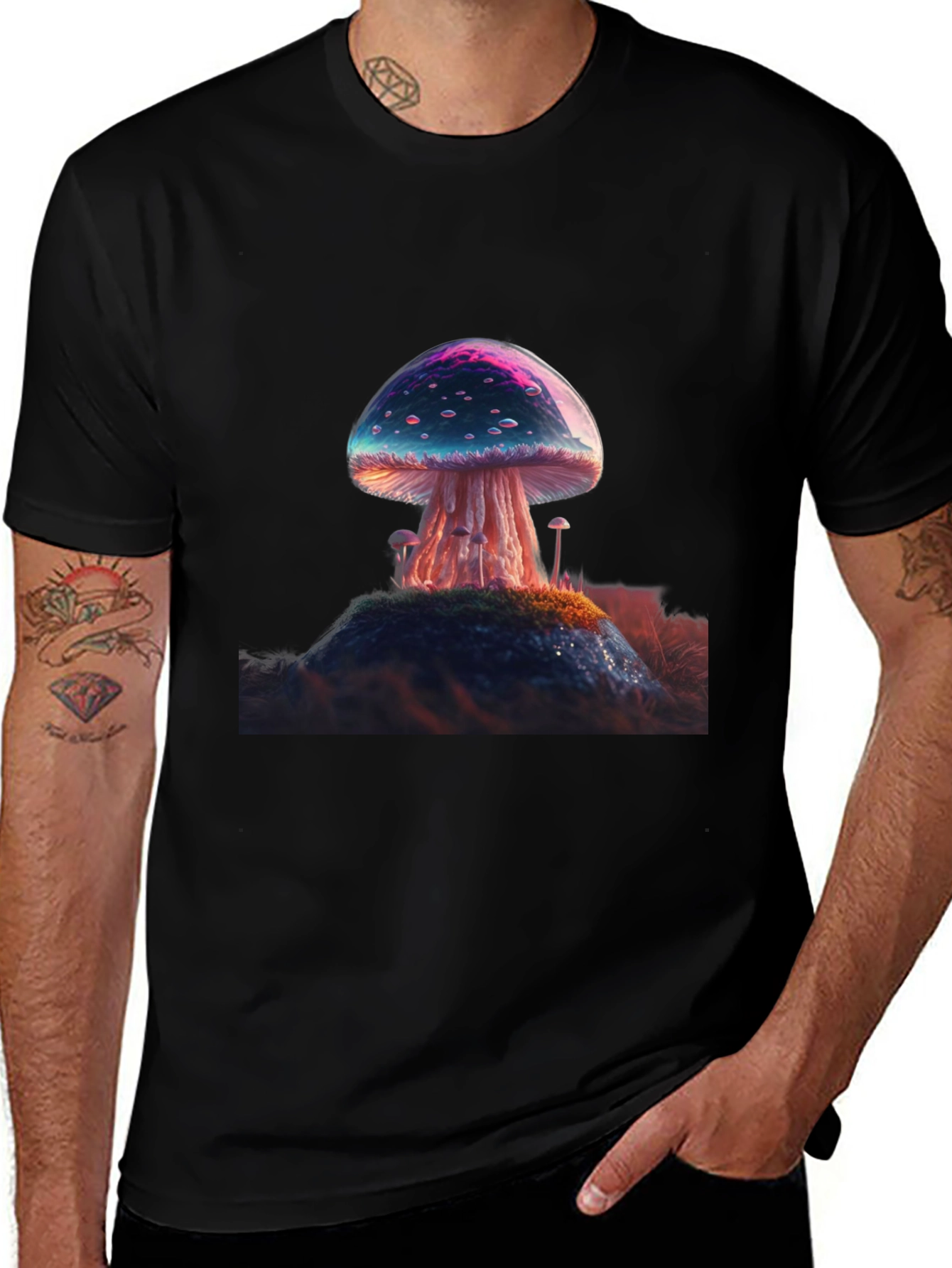 Mushroom Graphic Tee - Unique Design