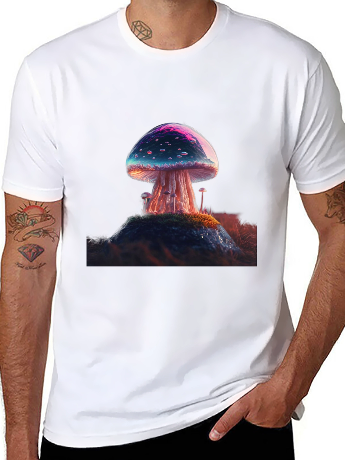 Mushroom Graphic Tee - Unique Design