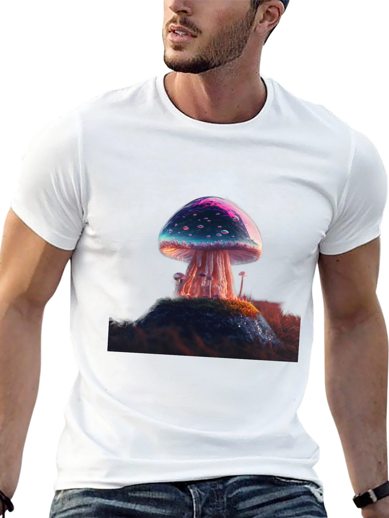 Mushroom Graphic Tee - Unique Design