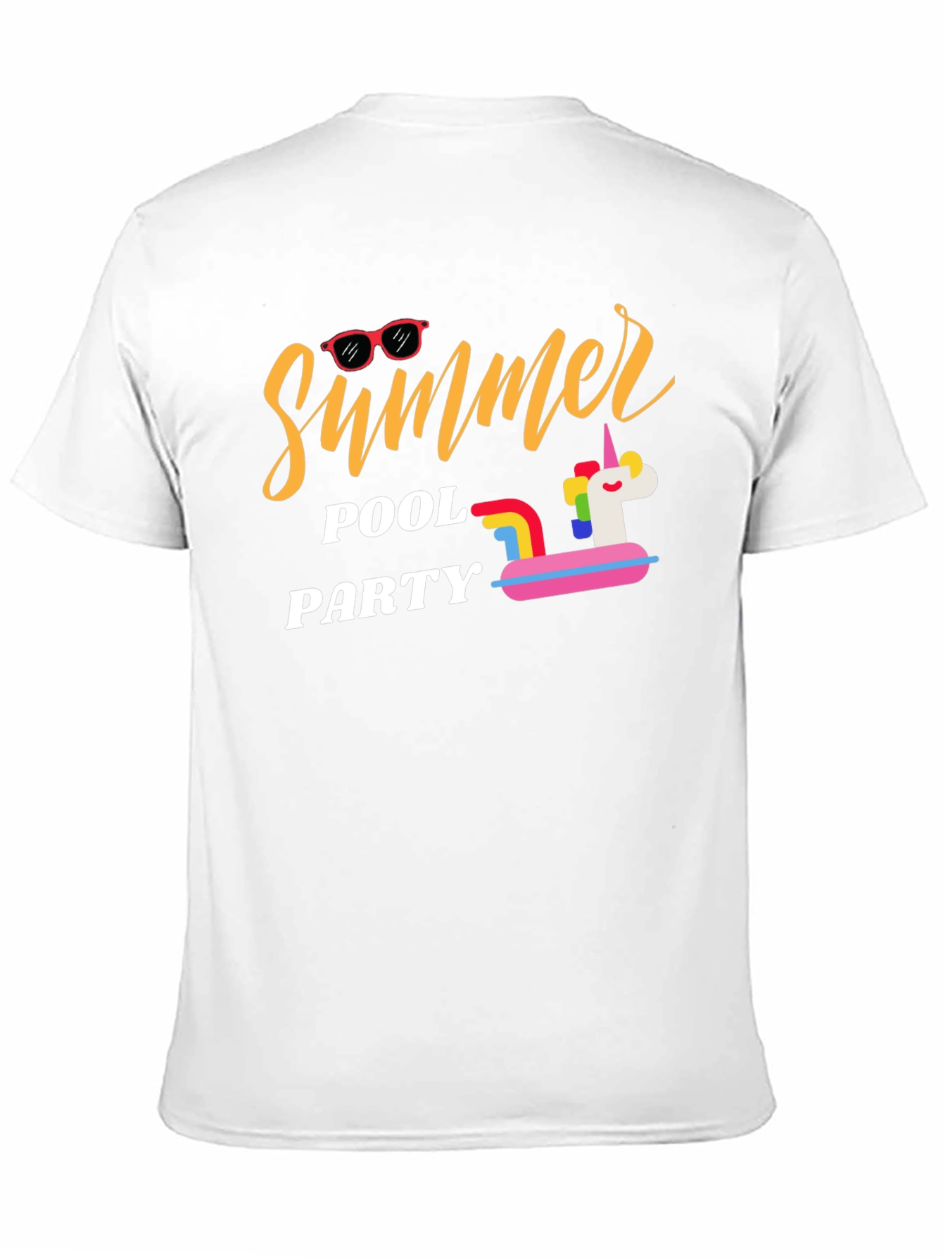 Summer Pool Party Black T-Shirt