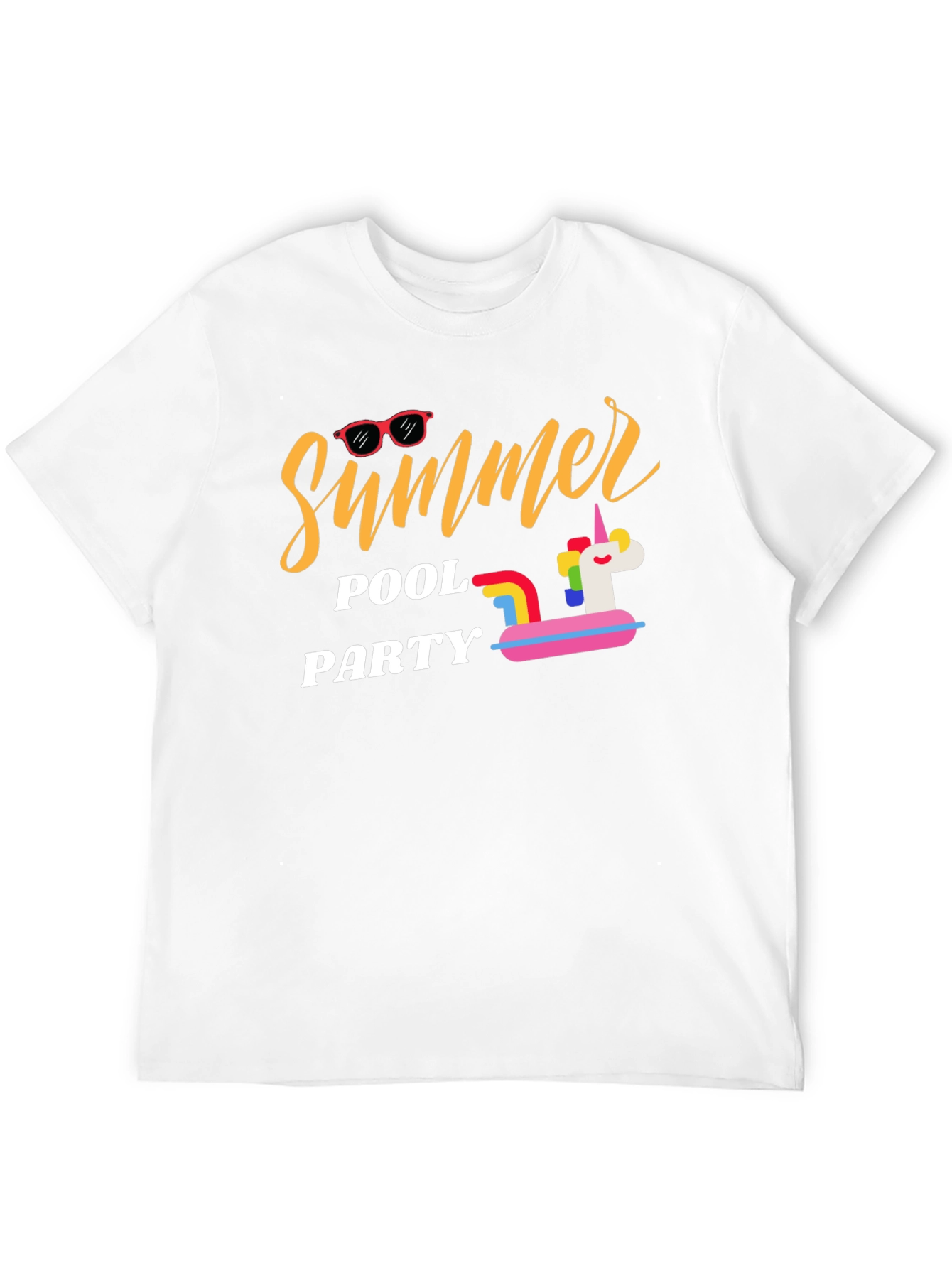 Summer Pool Party Black T-Shirt