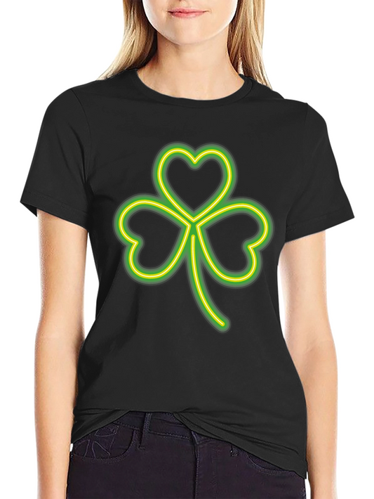 Neon Shamrock Graphic T-Shirt