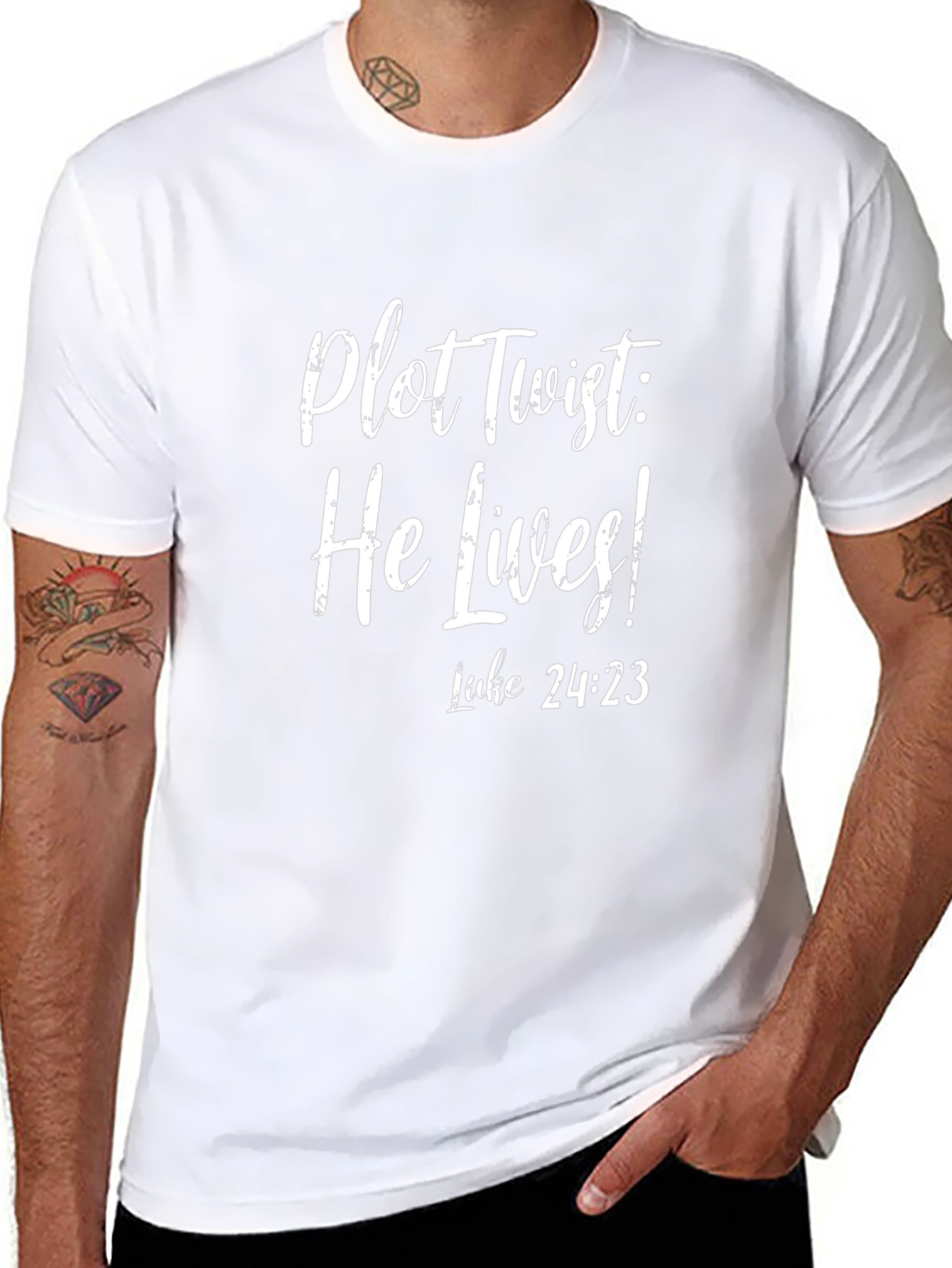 Plot Twist: He Lives! Christian T-Shirt