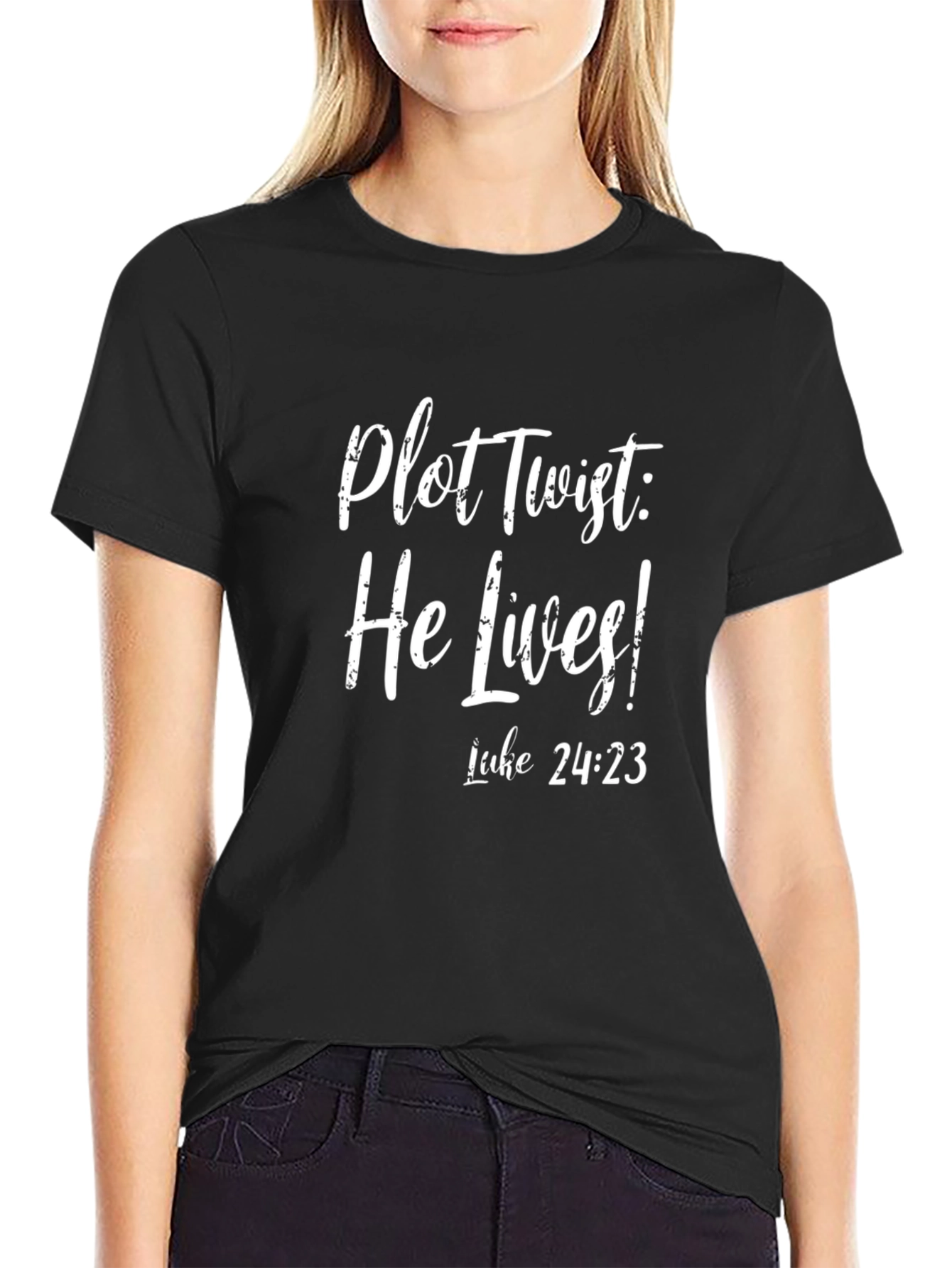 Plot Twist: He Lives! Christian T-Shirt