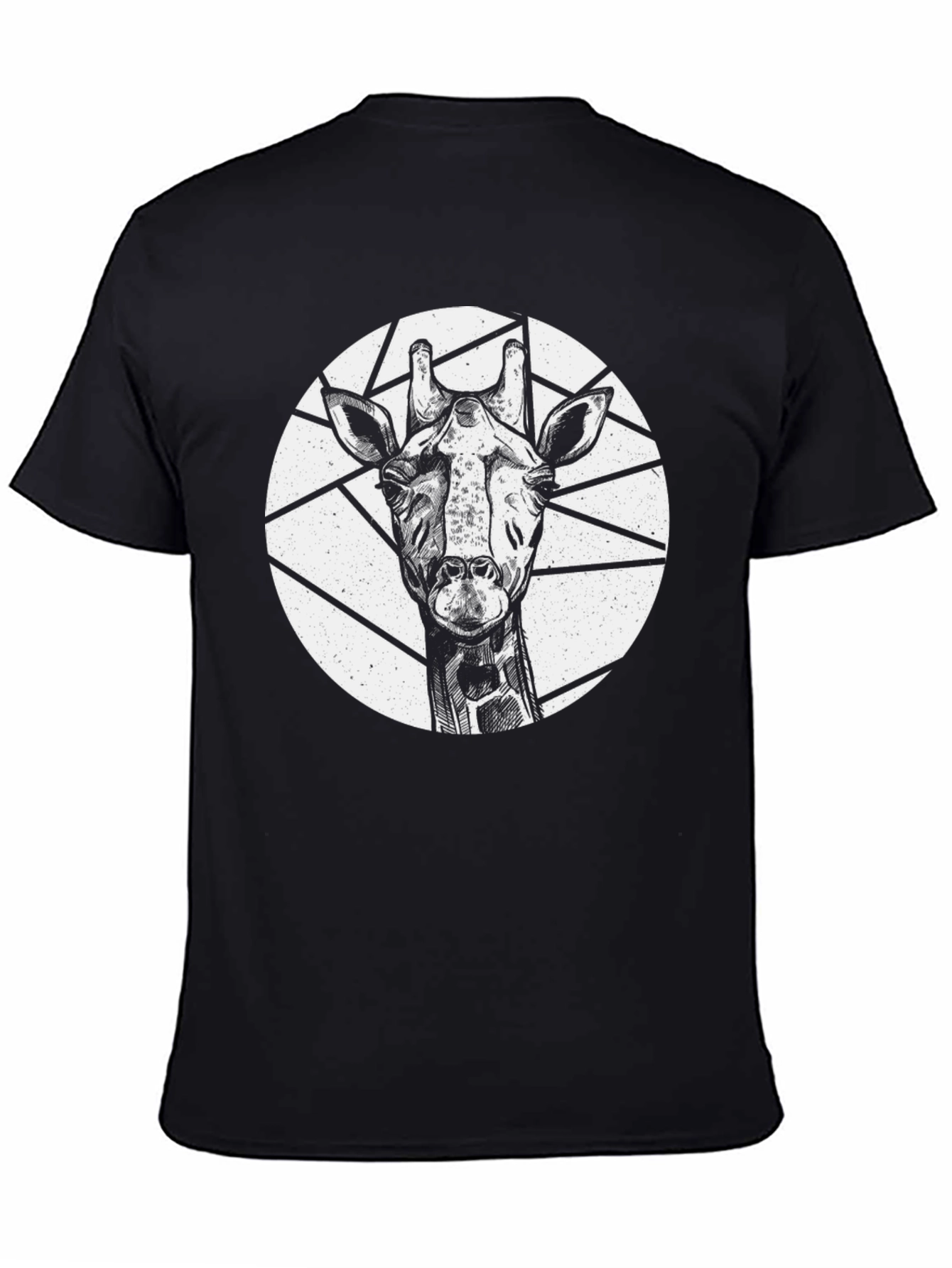 Giraffe Graphic Tee - Unique Black Shirt