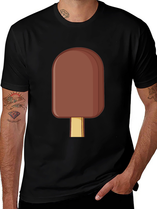 Chocolate Popsicle Graphic Tee - Novelty T-Shirt