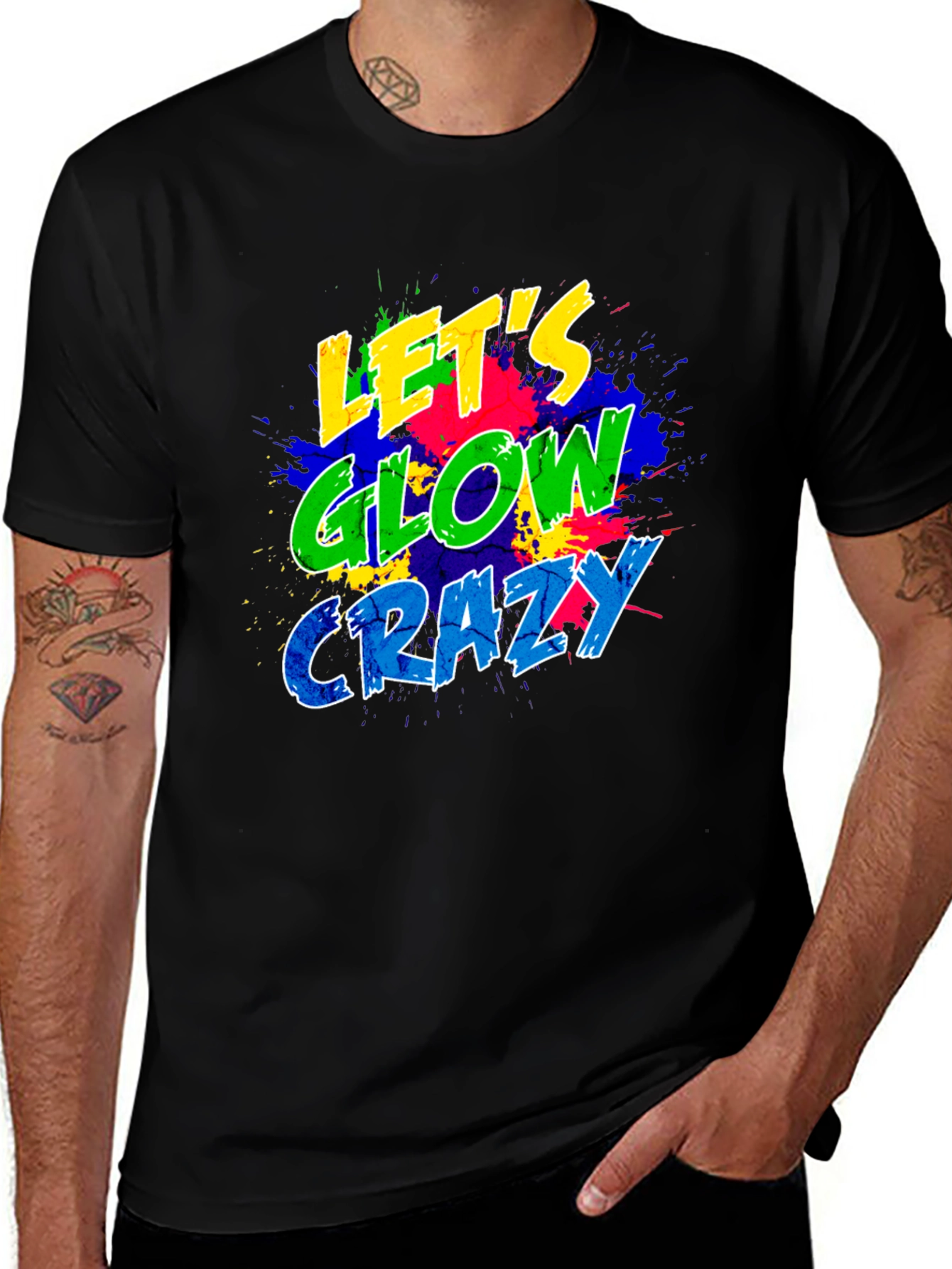 Lets Glow Crazy Graphic T-Shirt