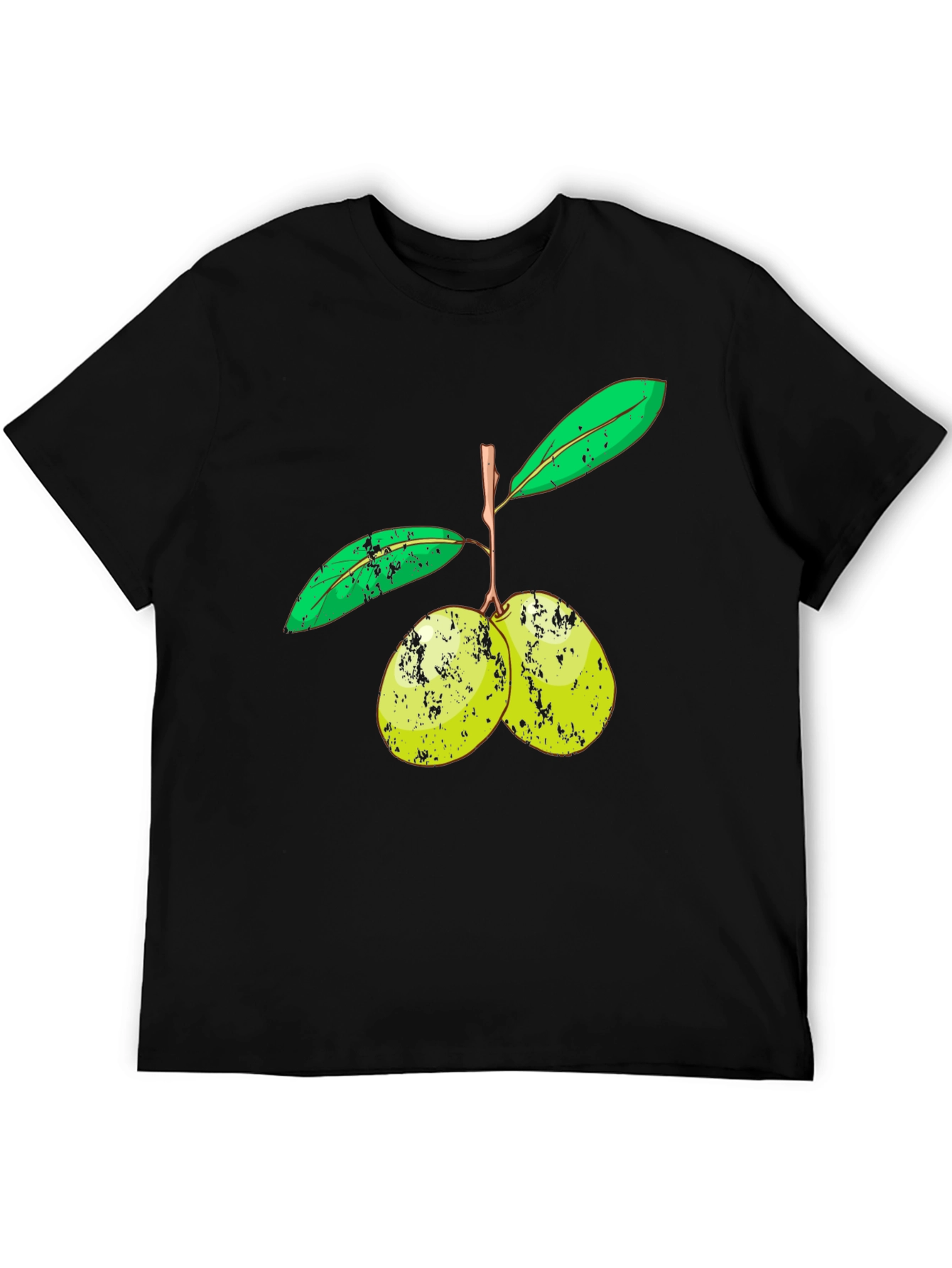 Olive Branch Graphic Tee - Unisex Black T-Shirt