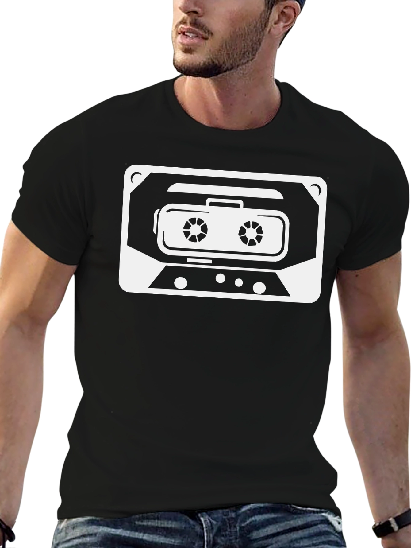 Retro Cassette Tape Graphic Tee - Classic Cool