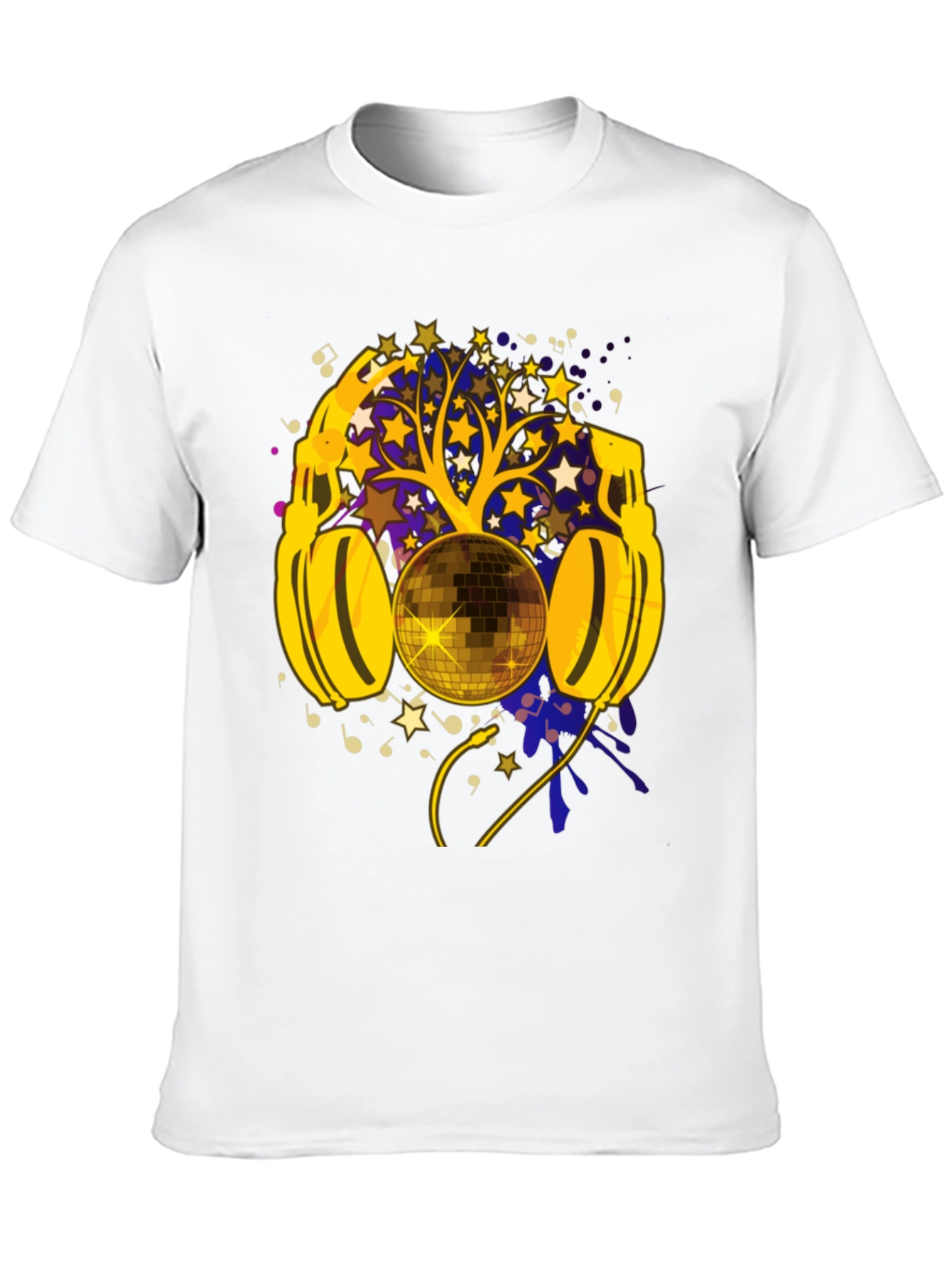 Disco Ball Headphones Graphic Tee