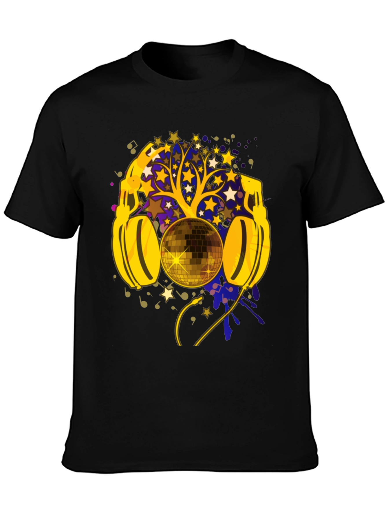 Disco Ball Headphones Graphic Tee