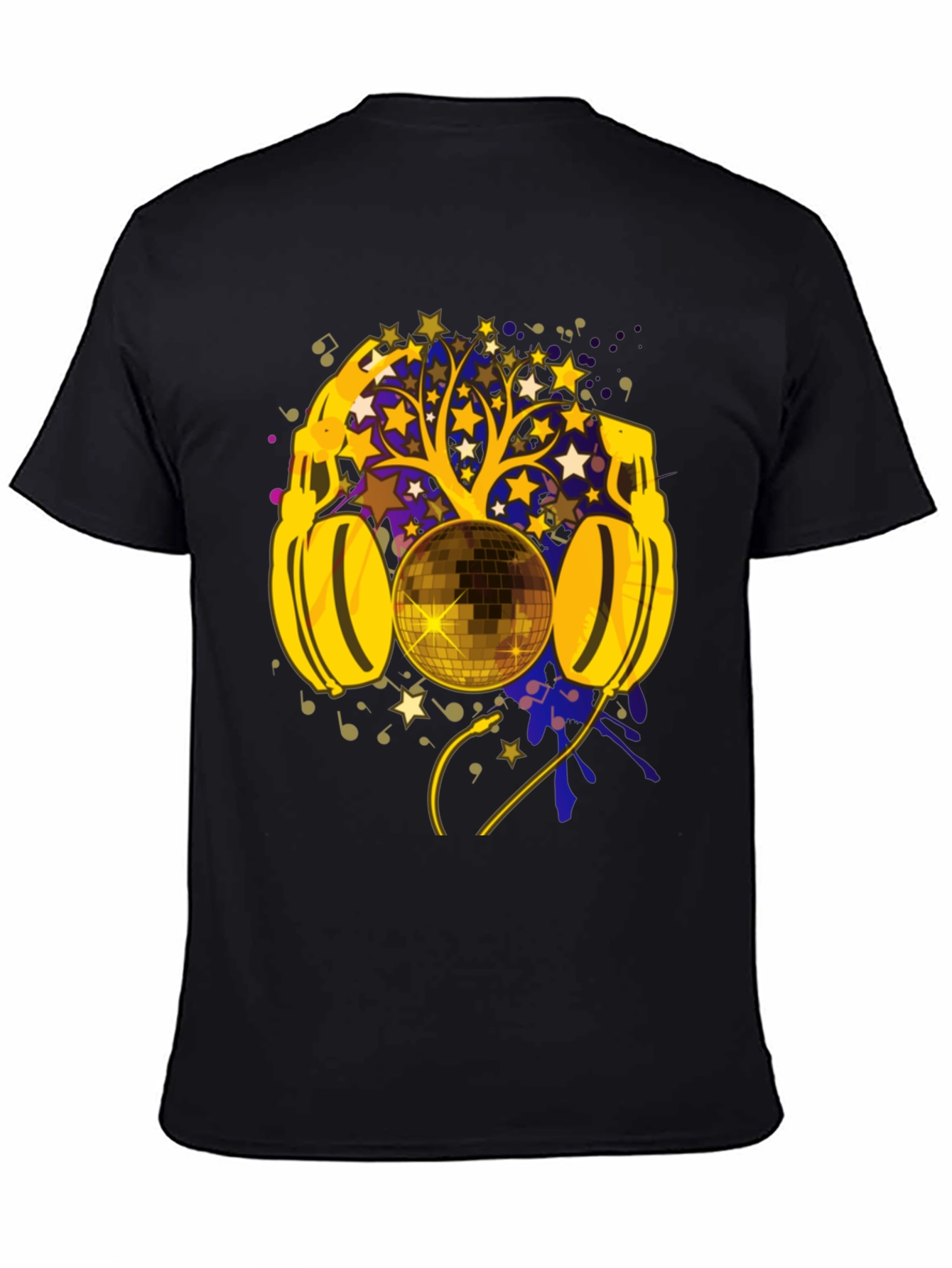 Disco Ball Headphones Graphic Tee