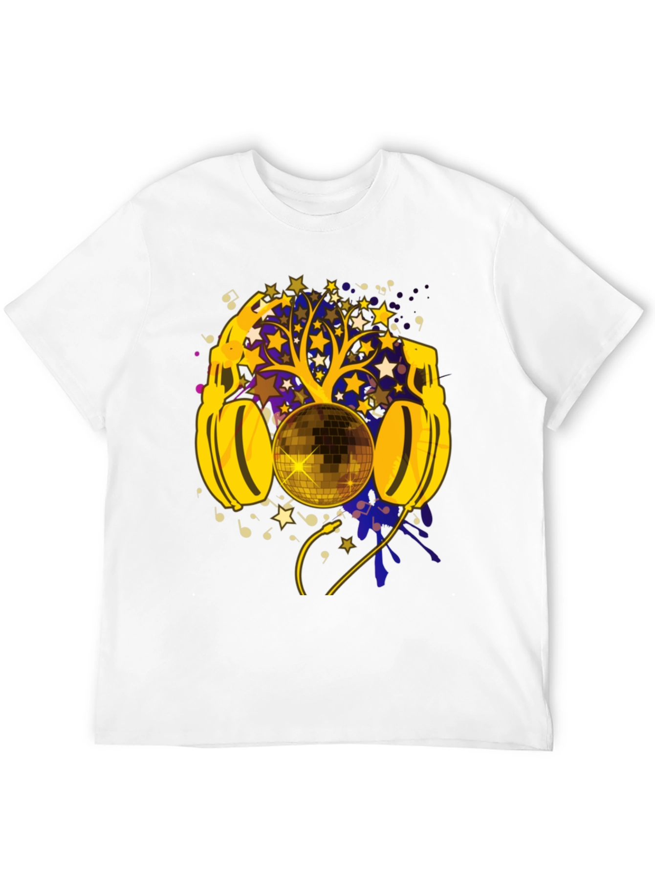 Disco Ball Headphones Graphic Tee