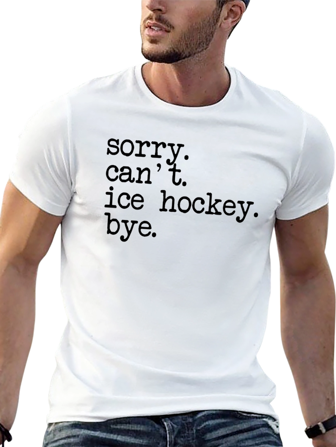 Sorry Cant Ice Hockey Bye T-Shirt