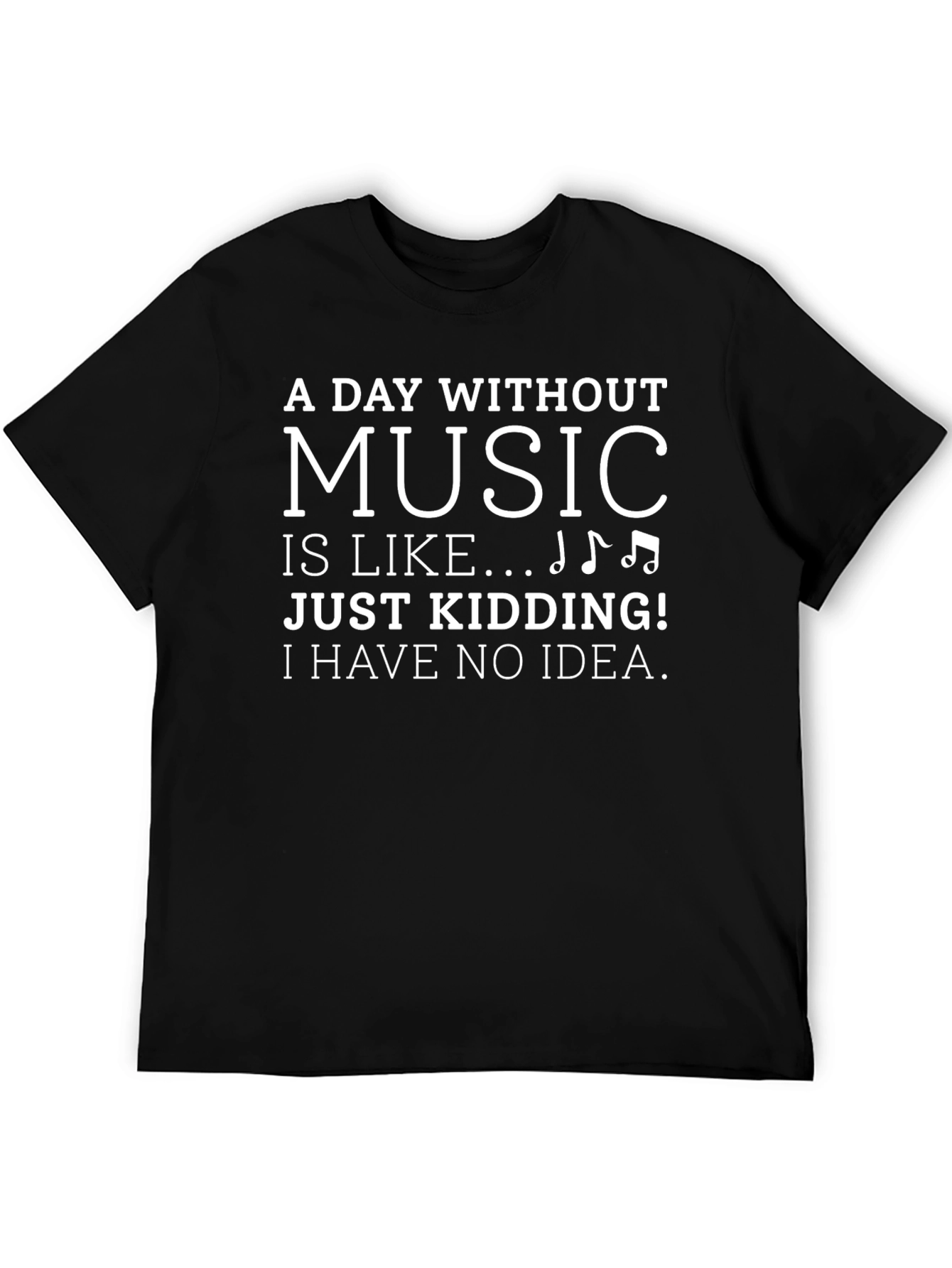 Funny Music Lover T-Shirt - A Day Without Music